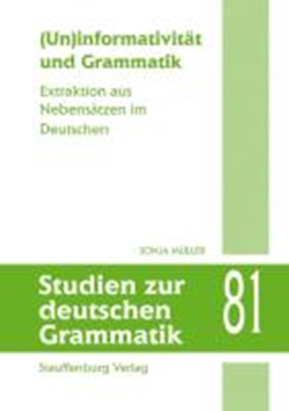 (Un)informativität und Grammatik, MÜLLER,  Sonja - Paperback - 9783860574720