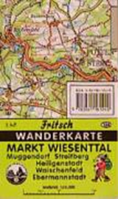 Wiesenttal - Aufsesstal - Leinleitertal 1 : 35 000. Fritsch Wanderkarte, niet bekend - Paperback - 9783861161240