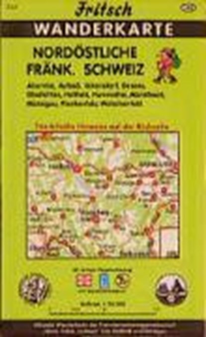 Nordöstliche Fränkische Schweiz 1 : 35 000. Fritsch Wanderkarte, niet bekend - Paperback - 9783861161486