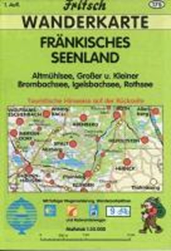 Fränkisches Seenland 1 : 35 000. Fritsch Wanderkarte