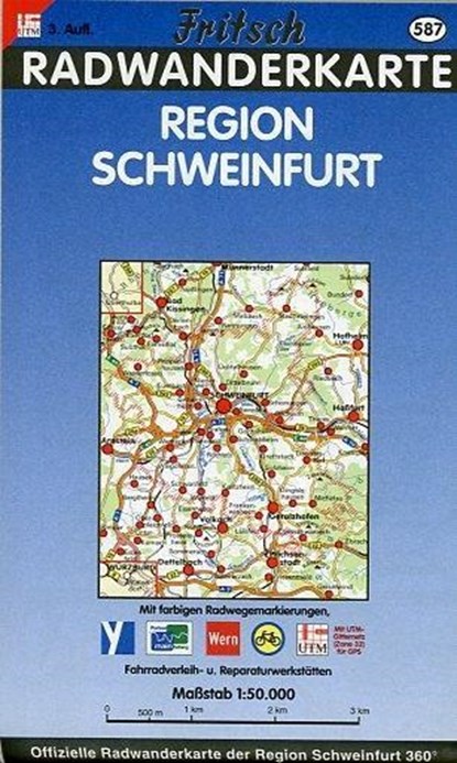 Radkarte Region Schweinfurt 1 : 50 000, niet bekend - Paperback - 9783861165873
