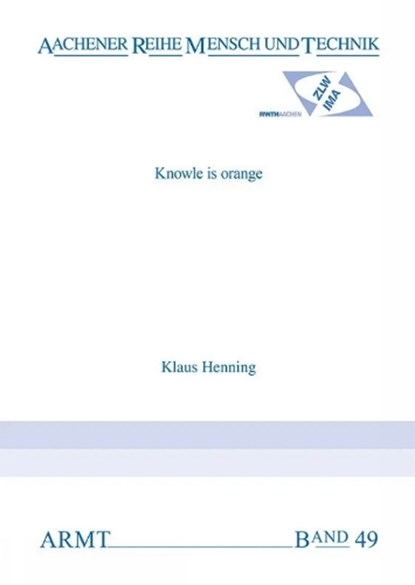 Knowle is Orange, niet bekend - Paperback - 9783861304531