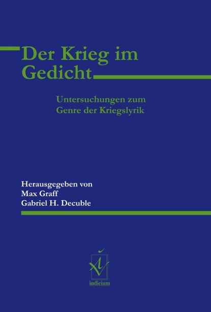 Der Krieg im Gedicht, Gabriel H. Decuble ; Max Graff - Paperback - 9783862054657