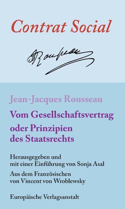 Vom Gesellschaftsvertrag oder Prinzipien des Staatsrechts, Jean-Jacques Rousseau - Paperback - 9783863931476