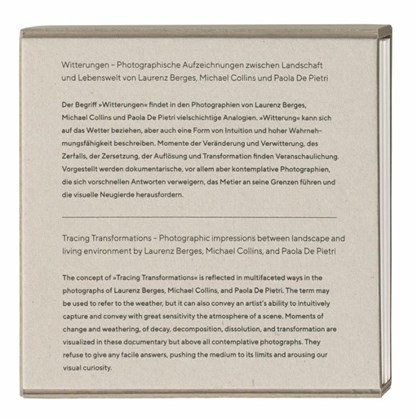 Witterungen - Photographische Aufzeichnungen zwischen Landschaft und Lebenswelten von Laurenz Berges, Michael Collins und Paola De Pietri, Gabriele Conrath-Scholl ; Claudia Schubert - Losbladig - 9783864424656