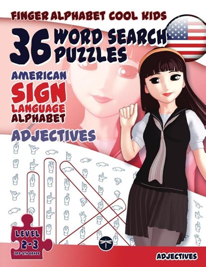 36 Word Search Puzzles - American Sign Language Alphabet - Adjectives, Lassal - Paperback - 9783864691041