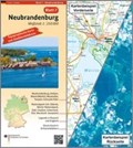 Neubrandenburg Umgebungskarte mit Satellitenbild 1:250.000 | auteur onbekend | 