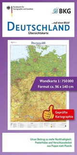 Deutschland auf einen Blick! Übersichtskarte 1:750 000 -  - 9783864821622