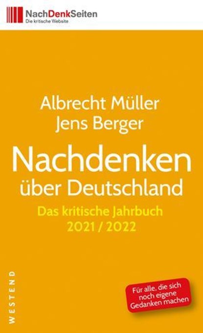 Nachdenken über Deutschland, Albrecht Müller ; Jens Berger - Ebook - 9783864898440