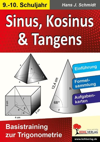 Sinus, Kosinus & Tangens Basistraining zur Trigonometrie, Hans J. Schmidt - Paperback Adobe PDF - 9783866322967