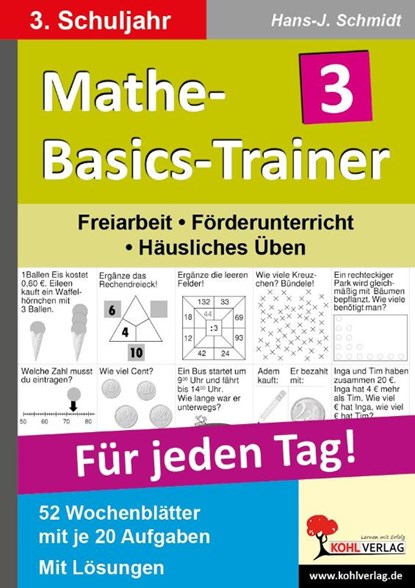 Mathe-Basics-Trainer 3. Schuljahr. Für jeden Tag!, Hans-Jürgen Schmidt - Gebonden Adobe PDF - 9783866323629