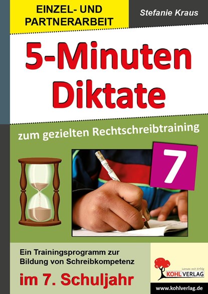 Fünf-Minuten-Diktate / 7. Schuljahr zum gezielten Rechtschreibtraining, Stefanie Kraus - Gebonden Adobe PDF - 9783866328860
