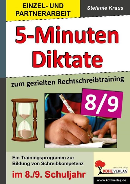 Fünf-Minuten-Diktate / 8./9. Schuljahr zum gezielten Rechtschreibtraining, Stefanie Kraus - Gebonden Adobe PDF - 9783866328877