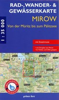 Mirow - von der Müritz zum Pälitzsee 1 : 35 000 Rad-, Wander- und Gewässerkarte | auteur onbekend | 