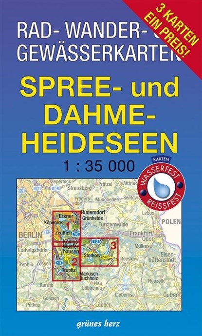 Rad-, Wander- und Gewässerkarten-Set: Spree- und Dahme-Heideseen, niet bekend - Gebonden - 9783866361775