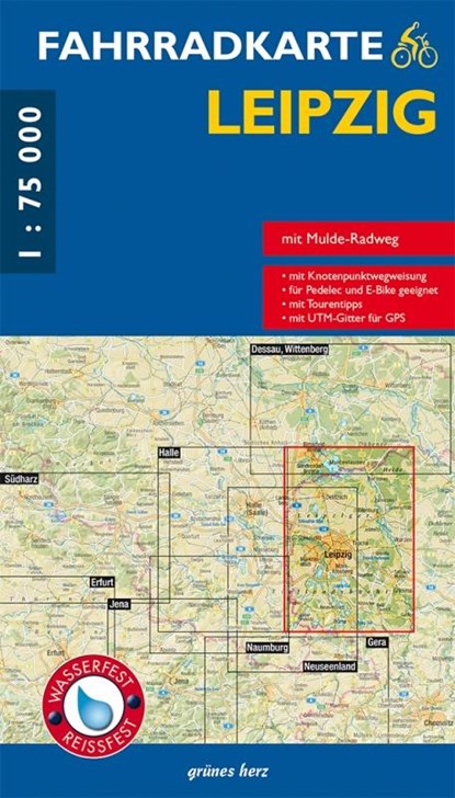 Leipzig 1 : 75 000 Fahrradkarte, Lutz Gebhardt - Gebonden - 9783866362604