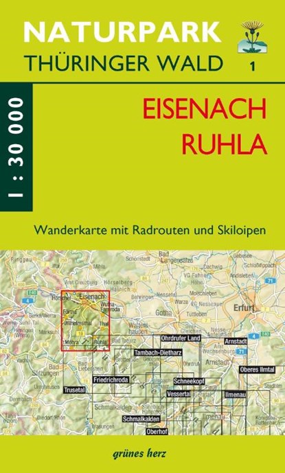 Wanderkarte Eisenach, Ruhla, niet bekend - Gebonden - 9783866363465