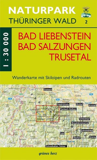Wanderkarte Bad Liebenstein, Bad Salzungen, Trusetal, niet bekend - Gebonden - 9783866363496