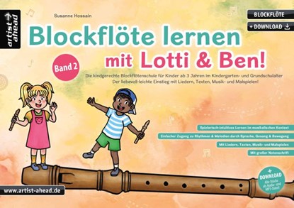 Blockflöte lernen mit Lotti & Ben - Band 2!, Susanne Hossain - Gebonden - 9783866421837