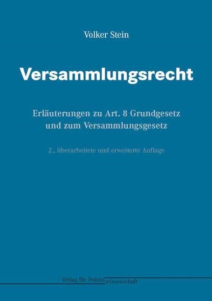 Versammlungsrecht, Volker Stein - Paperback - 9783866765818