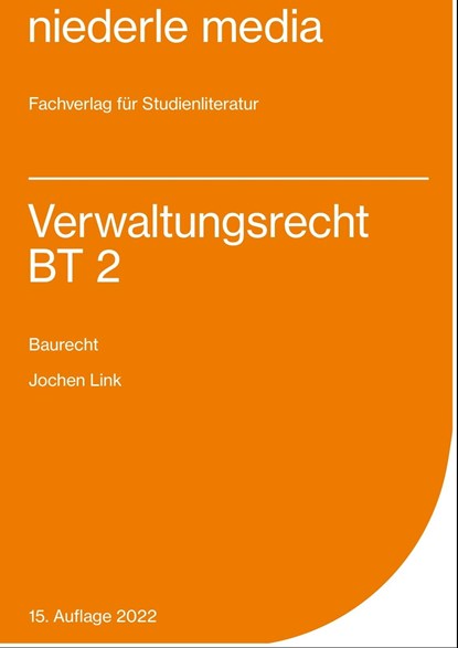 Einführung in das Verwaltungsrecht (BT) 2, Jochen Link - Paperback - 9783867240758