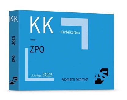 Karteikarten ZPO, Claudia Haack - Paperback - 9783867528757
