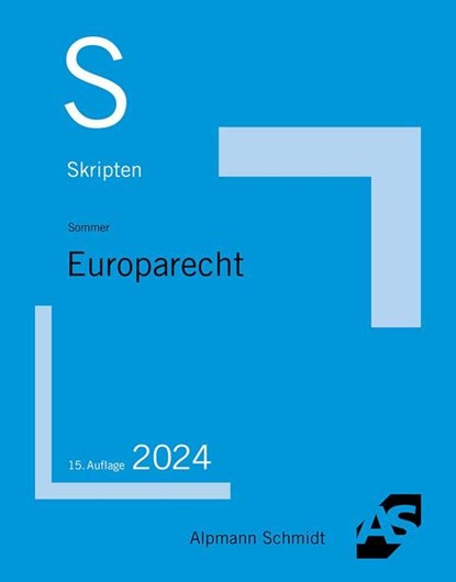 Skript Europarecht, Christian Sommer - Paperback - 9783867528979