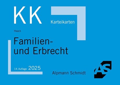 Karteikarten Familien- und Erbrecht, Claudia Haack - Paperback - 9783867529488