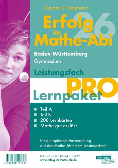 Erfolg im Mathe-Abi 2026 Lernpaket Leistungsfach 'Pro' Baden-Württemberg Gymnasium, Helmut Gruber ; Robert Neumann ; Stefan Rosner - Paperback - 9783868149364