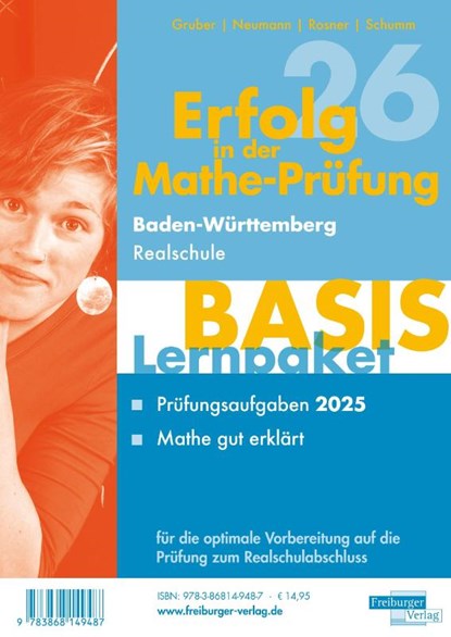 Lernpaket Basis Realschulabschluss 2026 Baden-Württemberg, Helmut Gruber ; Robert Neumann ; Stefan Rosner ; Roland Schumm - Paperback - 9783868149487