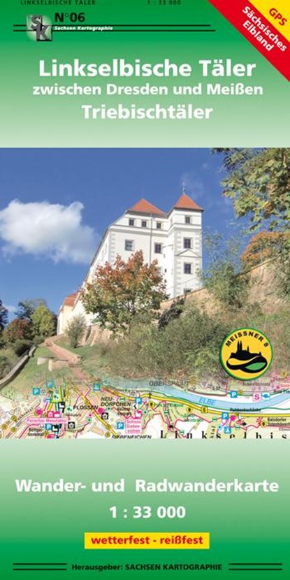 Linkselbische Täler zwischen Dresden und Meißen 1 : 33 000, niet bekend - Gebonden - 9783868430066