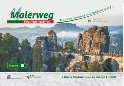 Malerweg - Sächsische Schweiz 1 : 30 000, niet bekend - Gebonden - 9783868430899