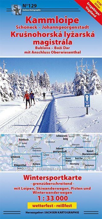 Kammloipe Schöneck-Johanngeorgenstadt / Krusnohorska lyzarska magistrala, Sachsen Kartographie - Gebonden - 9783868431292