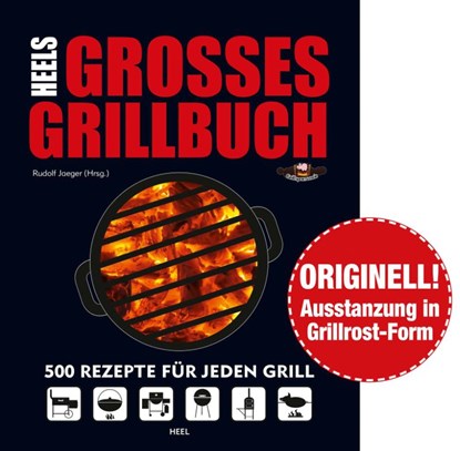Heels großes Grillbuch, Rudolf Jaeger - Gebonden - 9783868529067
