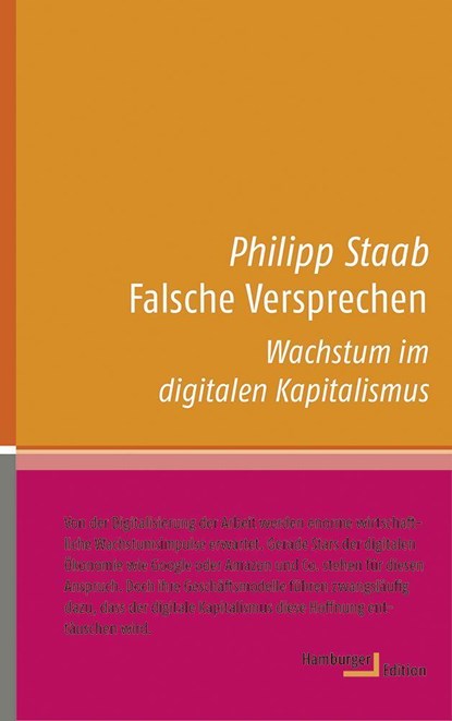 Falsche Versprechen, Philipp Staab - Gebonden - 9783868543056