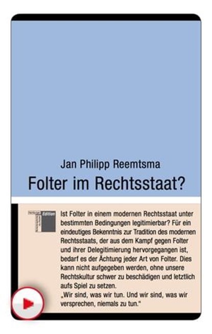 Folter im Rechtsstaat?, Jan Philipp Reemtsma - Ebook - 9783868545661