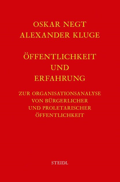 Werkausgabe Bd. 4 / Öffentlichkeit und Erfahrung, Oskar Negt ; Alexander Kluge - Gebonden - 9783869308791