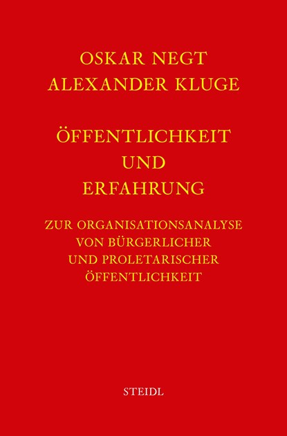 Werkausgabe Bd. 4 / Öffentlichkeit und Erfahrung, Oskar Negt ;  Alexander Kluge - Gebonden - 9783869308791