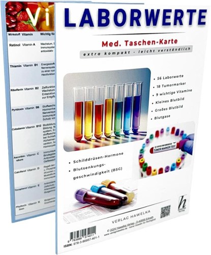 Laborwerte - extra kompakt & leicht verständlich - Faltkarte A6 - Patienten-Ratgeber & Fachliteratur, Uwe Verlag Hawelka - Paperback - 9783869574011