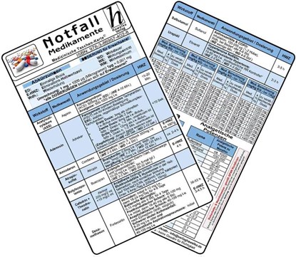 Notfallmedikamente Karten-Set 2025 - (2er Set), Verlag Hawelka Verlag - Paperback - 9783869574028