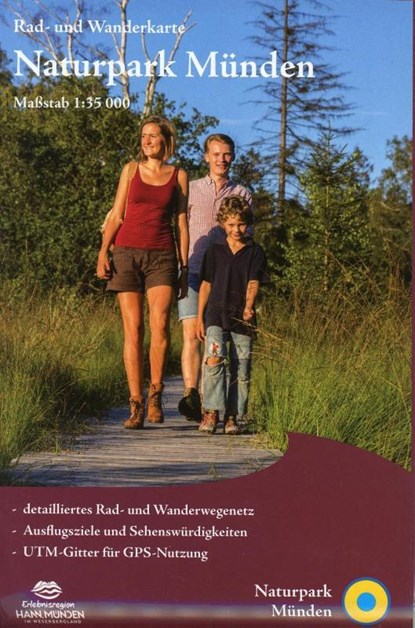 Naturpark Münden 1:35 000, Kkv Kartographische Kommunale Verlagsgesellschaft Mbh - Gebonden - 9783869731827