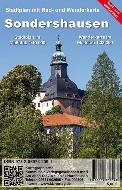 Sondershausen, Kkv Kartographische Kommunale Verlagsgesellschaft Mbh - Gebonden - 9783869732091