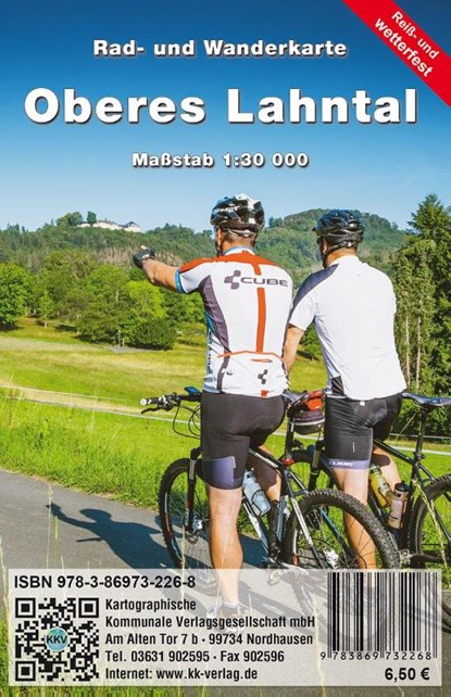 Oberes Lahntal 1:30 000, Kartographische Kommunale Verlagsgesellschaft mbH - Gebonden - 9783869732268