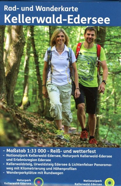 Naturpark Kellerwald-Edersee, Kkv Kartographische Kommunale Verlagsgesellschaft Mbh - Gebonden - 9783869732466