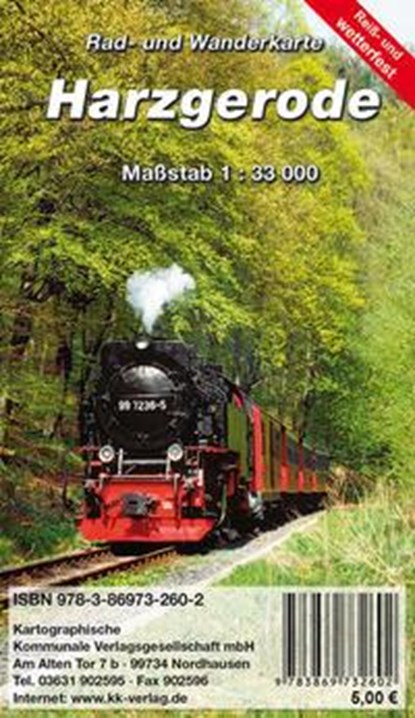 Harzgerode, Kartographische Kommunale Verlagsgesellschaft mbH - Gebonden - 9783869732602