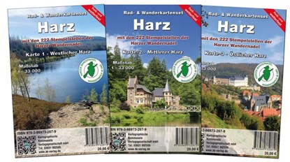 Kartenset Harz, Kartographische Kommunale Verlagsgesellschaft mbH - Paperback - 9783869732879