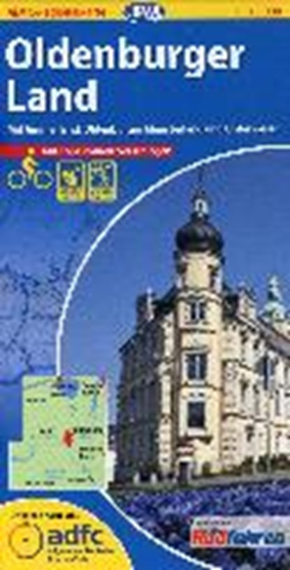 ADFC-Regionalkarte Oldenburger Land mit Tagestouren-Vorschlägen 1 : 75.000, niet bekend - Paperback - 9783870736781
