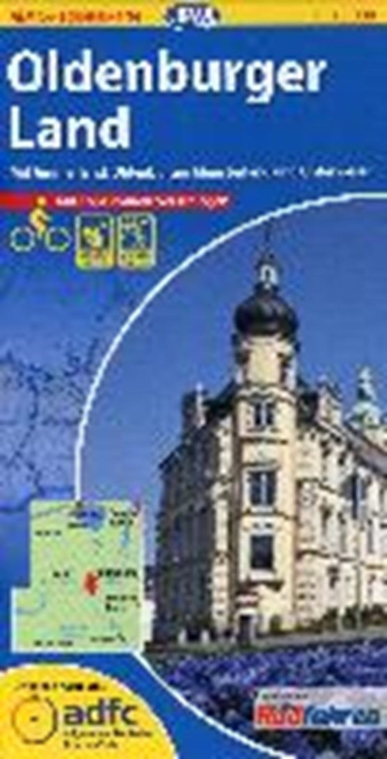 ADFC-Regionalkarte Oldenburger Land mit Tagestouren-Vorschlägen 1 : 75.000