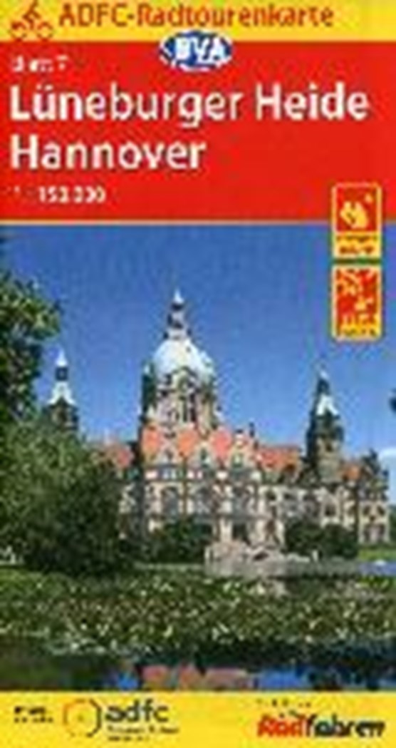ADFC-Radtourenkarte 7 Lüneburger Heide /Hannover 1:150.000, reiß- und wetterfest, GPS-Tracks Download und Online-Begleitheft