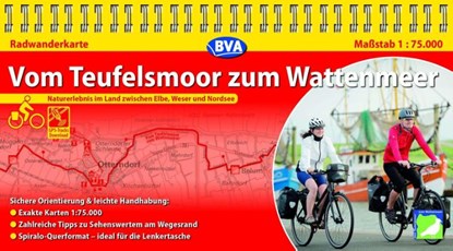 Kompakt-Spiralo BVA Vom Teufelsmoor zum Wattenmeer Naturerlebnis im Land zwischen Elbe, Weser und Nordsee Radwanderkarte 1:75.000, niet bekend - Gebonden - 9783870738211